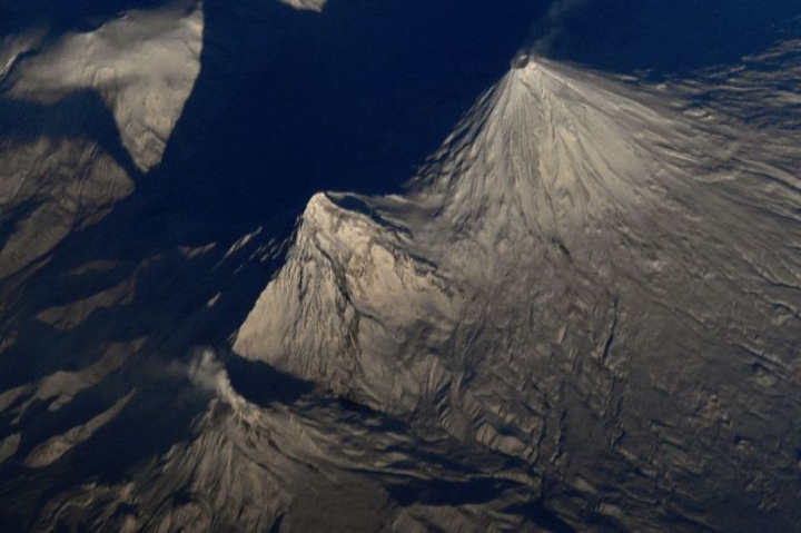 An astronaut from orbit was fascinated by Kamchatka and decided to visit the peninsula.