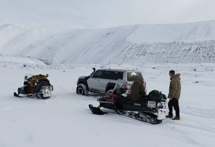 Inspectors of the natural park in Kamchatka checked the Lava fall