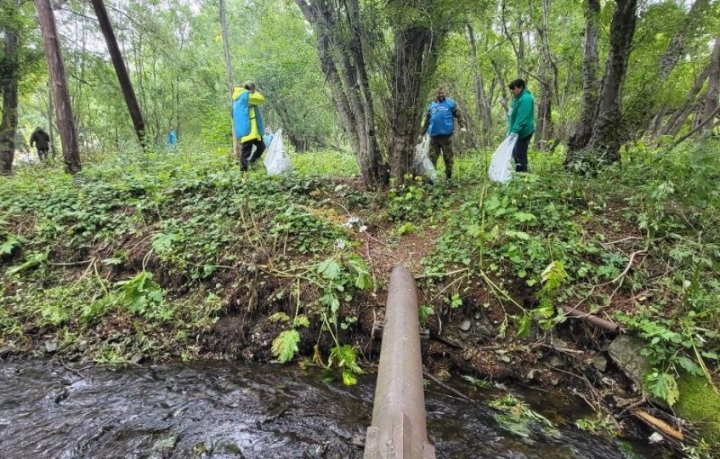 Russian Officials Clean Up Kamchatka Stream After Major Fuel Spill