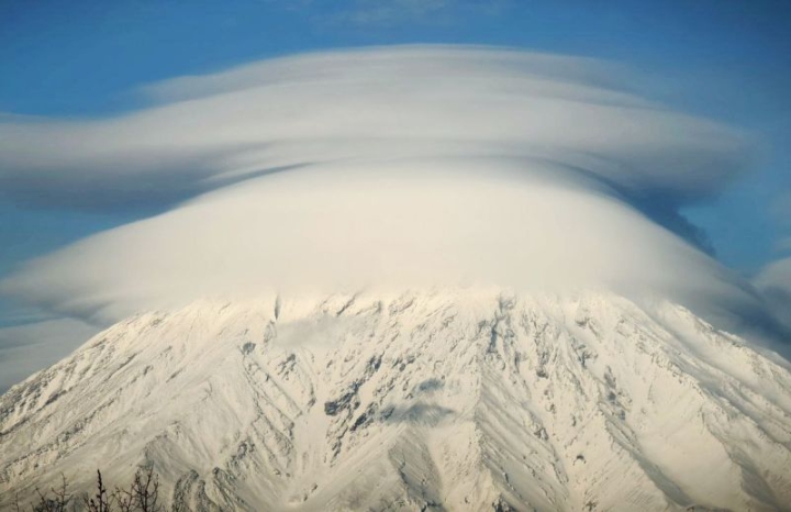 Kamchatka’s Volcanoes Crowned by Mysterious ‘Flying Saucers’