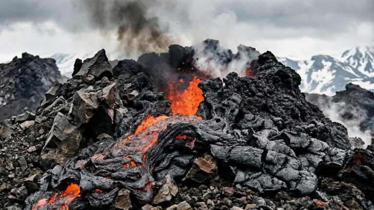 Kamchatka’s Shiveluch Volcano: A New Dome Rises Amidst Fiery Glow