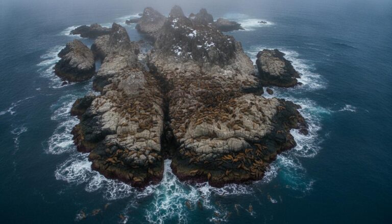 Thermal Drones Monitor Kamchatka’s Last Steller Sea Lion Rookery
