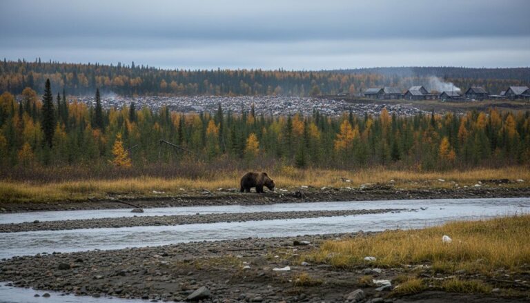 Salmon Decline Drives Brown Bears into Kamchatka Settlements